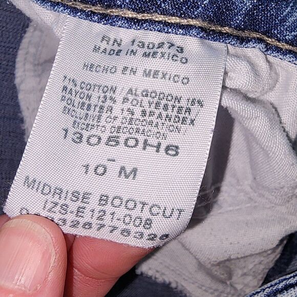 Riders by Lee Mid-Rise Bootcut Blue Jeans Sz 10M - Picture 8 of 9